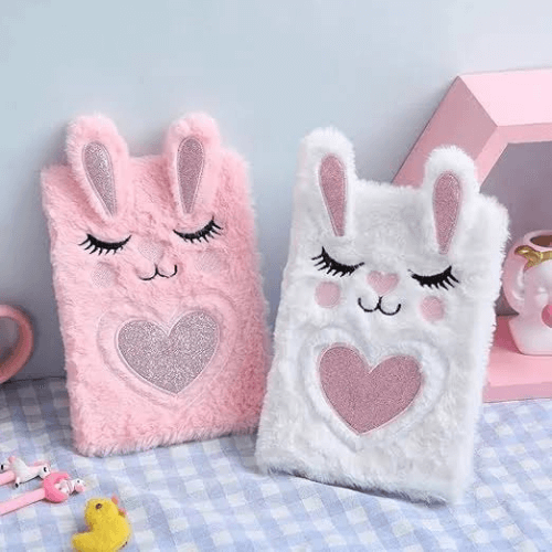A5 Size Bunny Fur Notebook