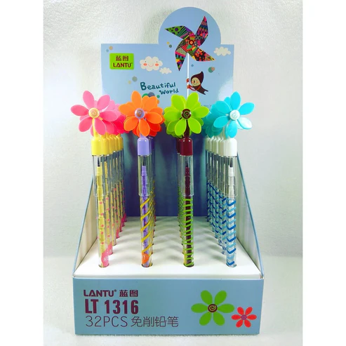 2 Pcs Windmill Mechanic Pencils