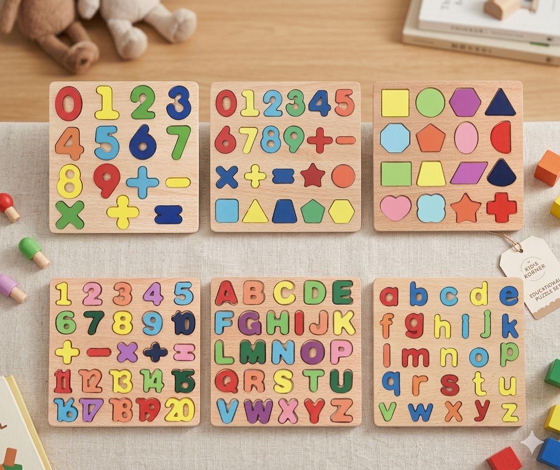 Wooden Educational Puzzle Boards