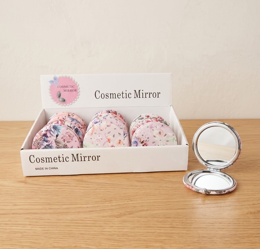 Cute Double-Sided Pocket Mirror for Girls & Women