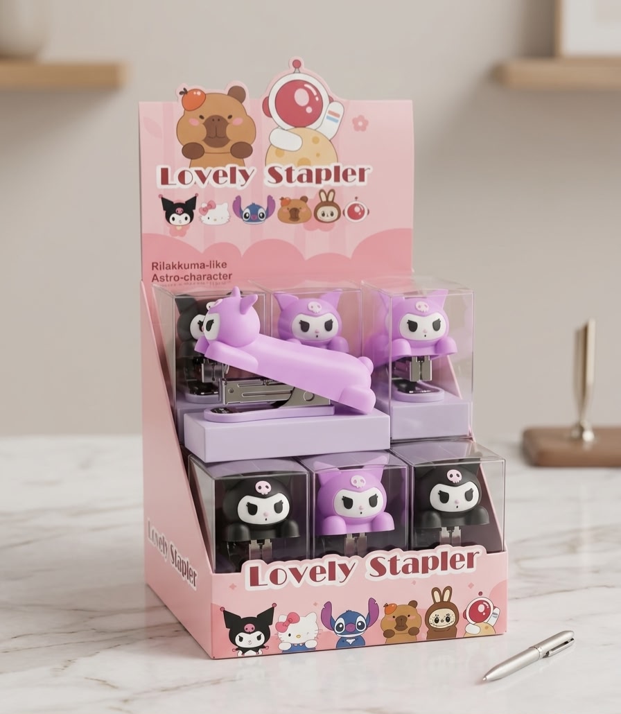 Cute Kuromi Character Mini Stapler