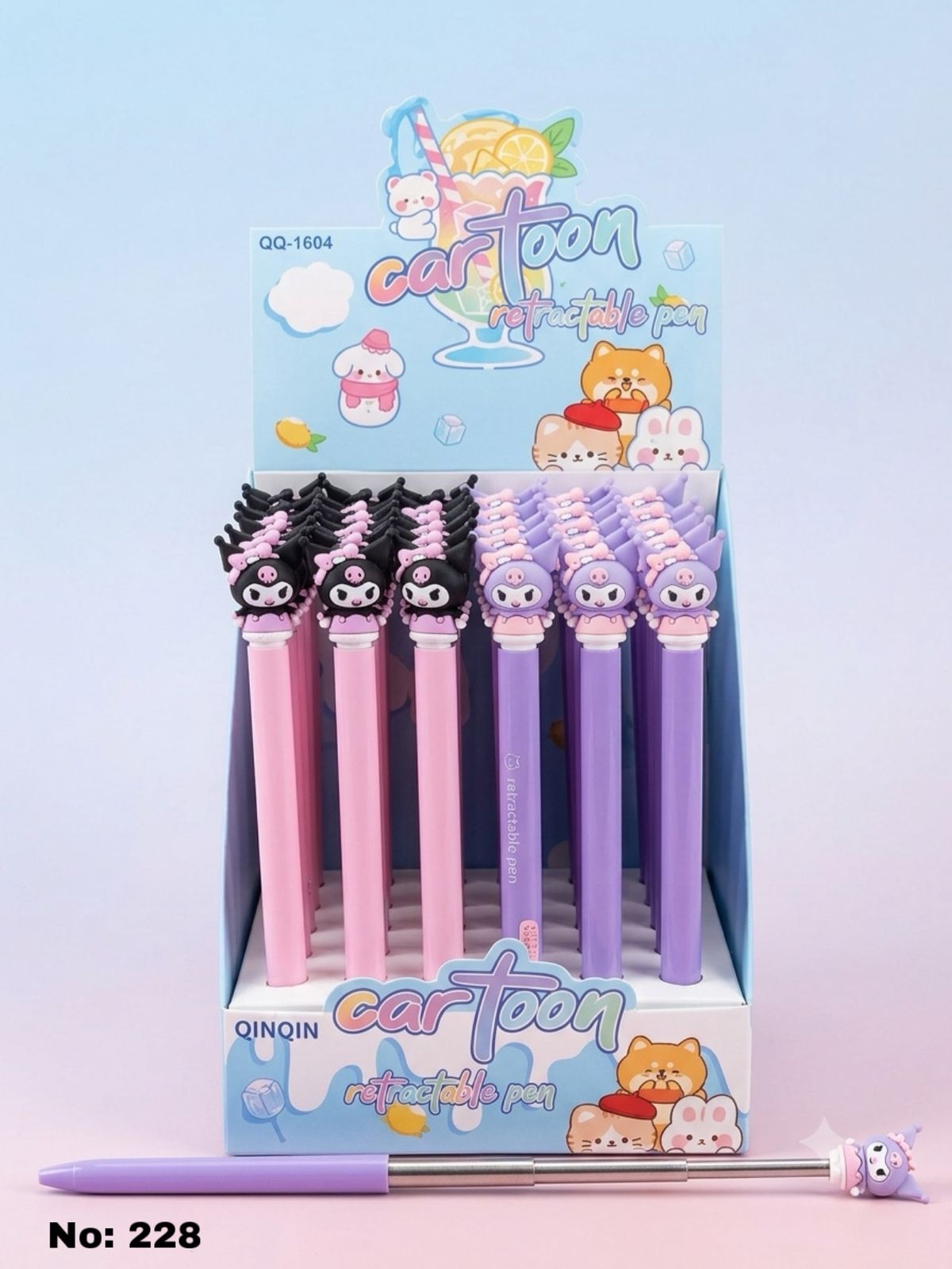 Cute Kuromi Retractable Extensible Pointer Gel Pen